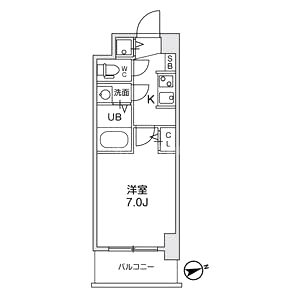 Fortuney北堀江の間取り図