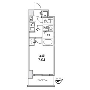 Fortuney北堀江の間取り図