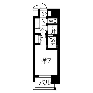 コスモリード大阪福島【旧名:レジュールアッシュOSAKA福島】の間取り図