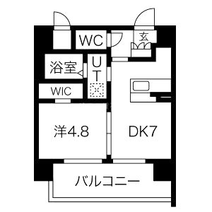 コスモリード大阪福島【旧名:レジュールアッシュOSAKA福島】の間取り図
