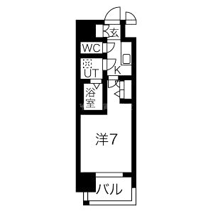 コスモリード大阪福島【旧名:レジュールアッシュOSAKA福島】の間取り図