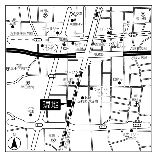 シャテーニュ上本町の外観2枚目