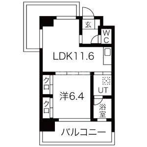 NORTH VILLAGE参番館の間取り図