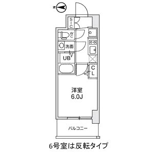gm難波ウエストD.C.の間取り図