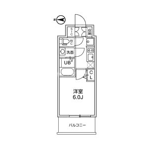 gm難波ウエストD.C.の間取り図