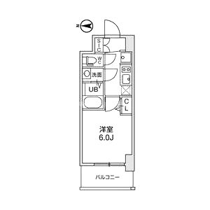 gm難波ウエストD.C.の間取り図