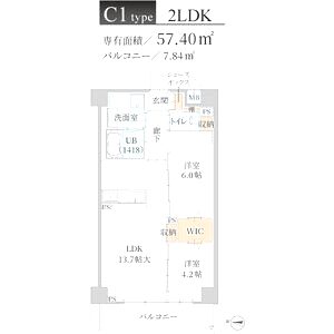 トリニティ豊中本町の間取り図