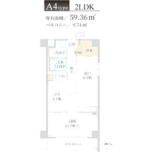 トリニティ豊中本町の間取り図