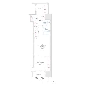 BPRレジデンス大阪本町Qの間取り図