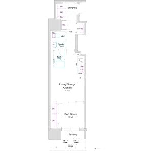 BPRレジデンス大阪本町Qの間取り図