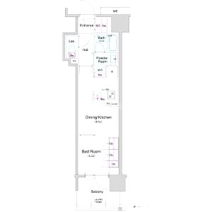 BPRレジデンス大阪本町Qの間取り図