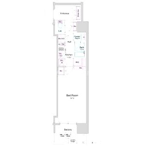 BPRレジデンス大阪本町Qの間取り図