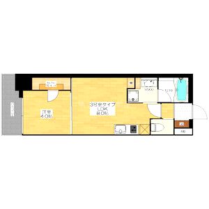 ブエナビスタ神戸駅前の間取り図