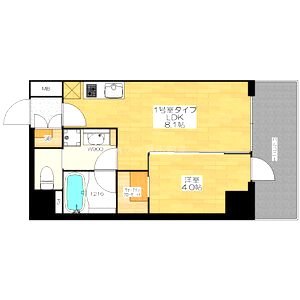ブエナビスタ神戸駅前の間取り図