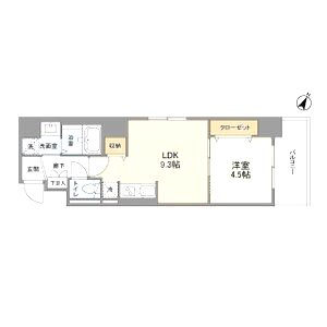 藤の邸 江戸堀の間取り図