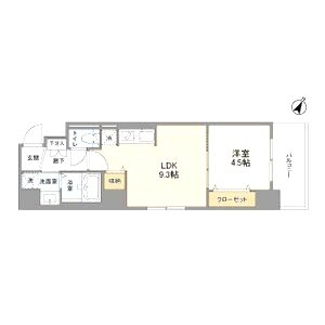 藤の邸 江戸堀の間取り図