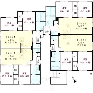 ルナメゾンの間取り図
