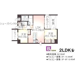 ソフィア上野芝の間取り図