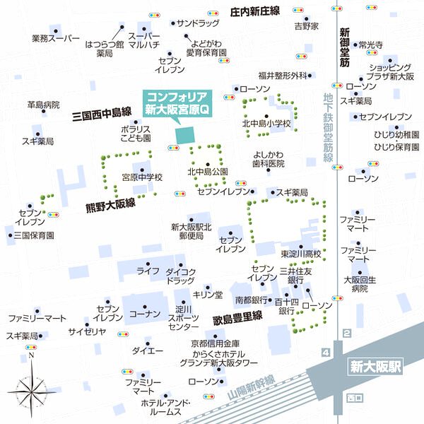コンフォリア新大阪宮原Qの外観2枚目