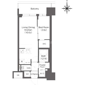 コンフォリア新大阪宮原Qの間取り図