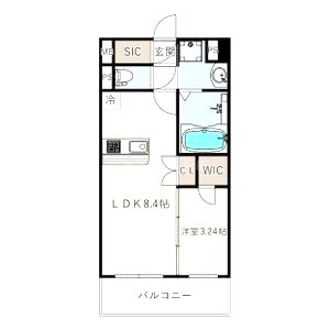 エスリードレジデンス都島NORTHの間取り図