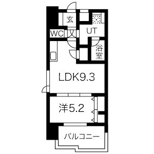 スプランディッド三国Iの間取り図