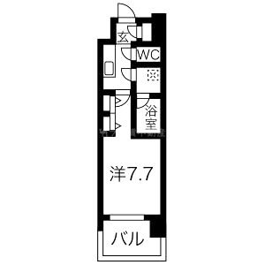 スプランディッド三国Iの間取り図