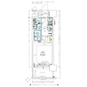 エステムコート新大阪XIVアイシーの間取り図