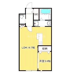 ヴァンベール仁川の間取り図