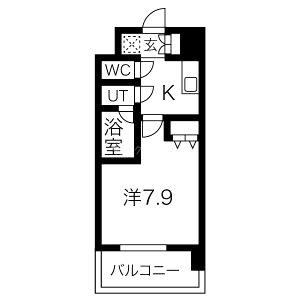 スプランディッド難波の間取り図
