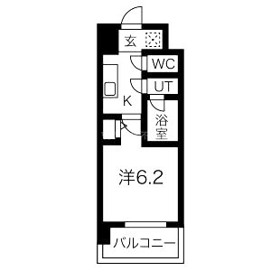 スプランディッド難波の間取り図