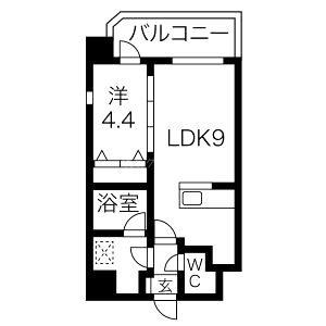 スプランディッド難波の間取り図