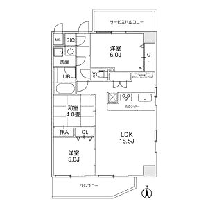 LaDouceur西宮北口の間取り図