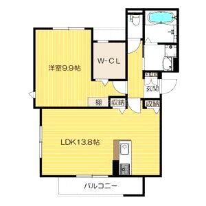 ラシーネ ローザの間取り図