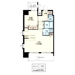 スプランディッド十三本町の間取り図