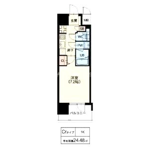 スプランディッド十三本町の間取り図