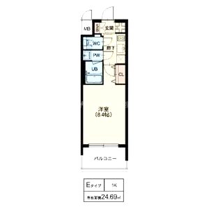 スプランディッド十三本町の間取り図
