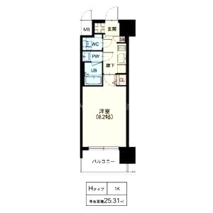 スプランディッド十三本町の間取り図
