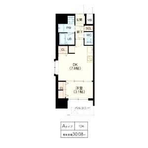スプランディッド十三本町の間取り図
