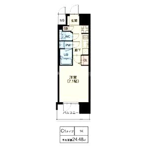 スプランディッド十三本町の間取り図
