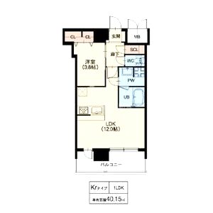スプランディッド十三本町の間取り図
