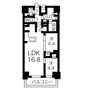 ファインレジデンス大阪本町の間取り図
