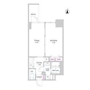 コンフォリア・リヴ新大阪WESTの間取り図