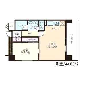 S-FORT桜川の間取り図