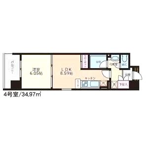 S-FORT桜川の間取り図
