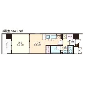 S-FORT桜川の間取り図