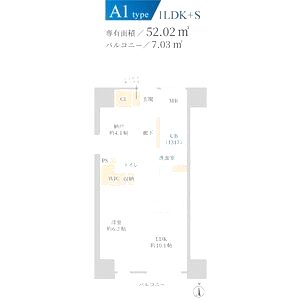 DAIYA STORK 阿波座の間取り図