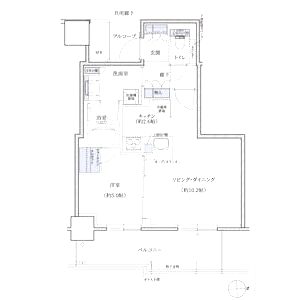 シエリアタワー大阪堀江の間取り図
