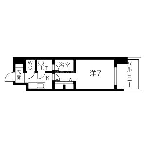 スプランディッド三国IIの間取り図