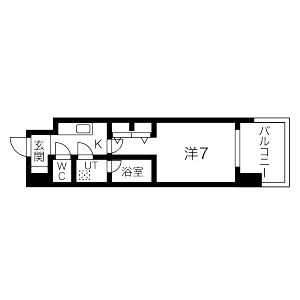 スプランディッド三国IIの間取り図